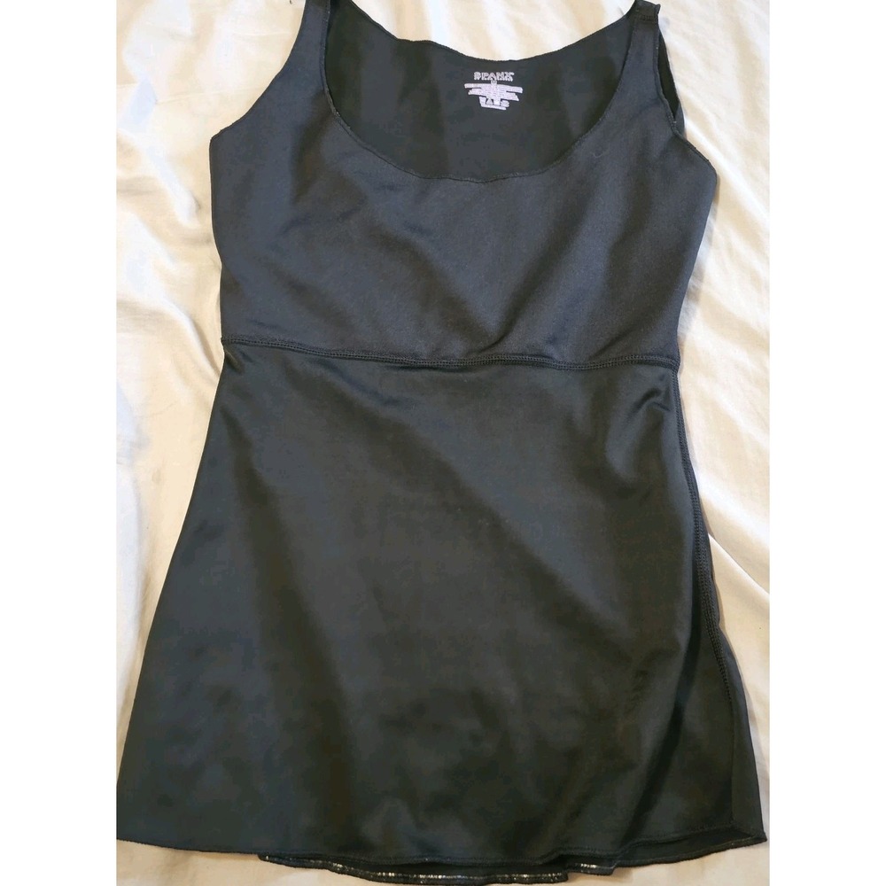 Spanx by Sara Blakely Black Cami Tank Top Body Shaper M Shaping Smoothing